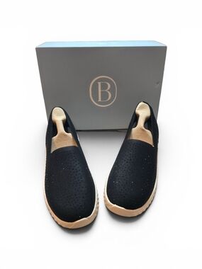 Life Stride Black Slip-On Knit Sneakers